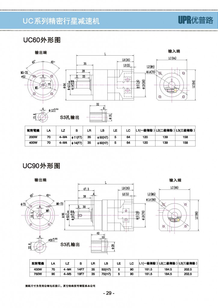 UC-5精密行星减速机