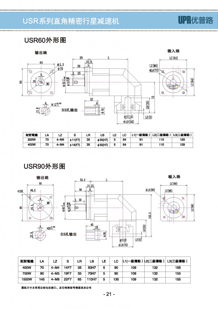 USR-6精密行星减速机