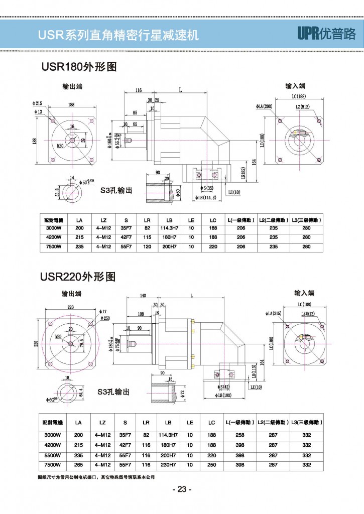 USR-8精密行星减速机